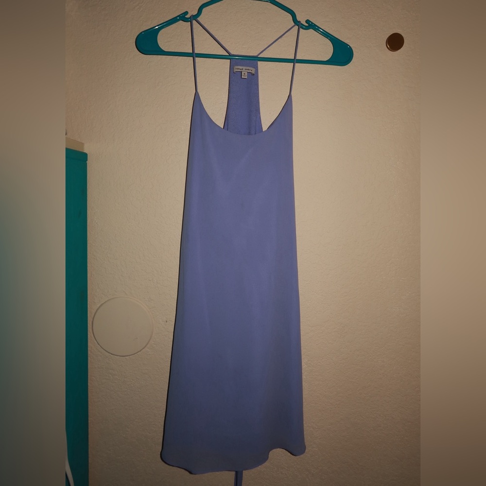Light purple mini slip dress with spaghetti straps #minidress